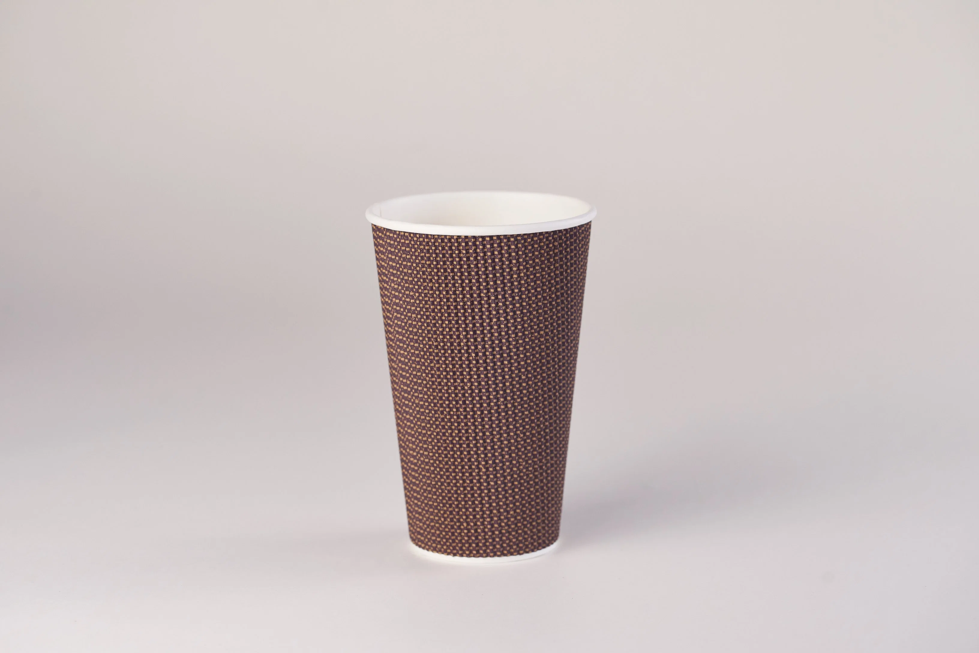 Aqueous Coated Compostable Ripple Double Single Wall Disposable Hot Coffee Tea Paper Cups