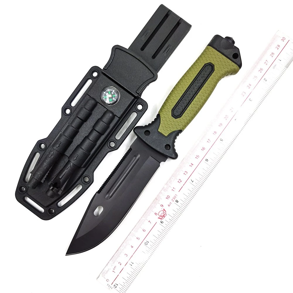 FBK-14562 Hot Sales Multifunctional Tactical Survival cuchillo de hoja fija