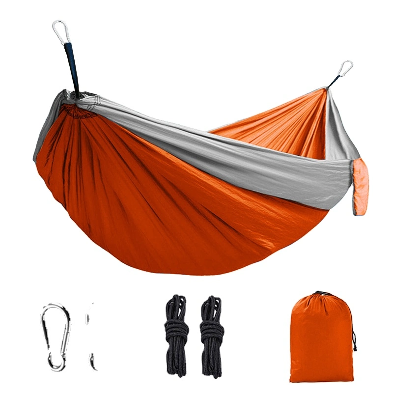 Outdoor Parachute Nylon Camping Hammock 2 Person Portable Travel Hammock