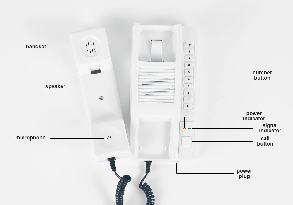 Edifícios Office School sem custos chamando dois-way Audio Telefone longo alcance Sistema de intercomunicador sem fios walkie Talkie