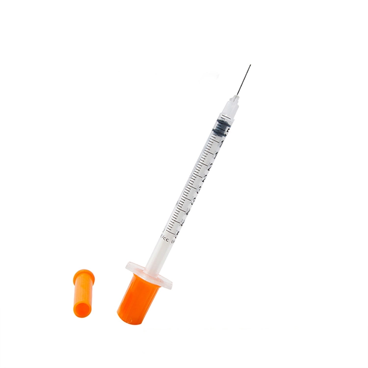 Одноразовые оранжевый колпачок одноразовые медицинские инсулин шприца