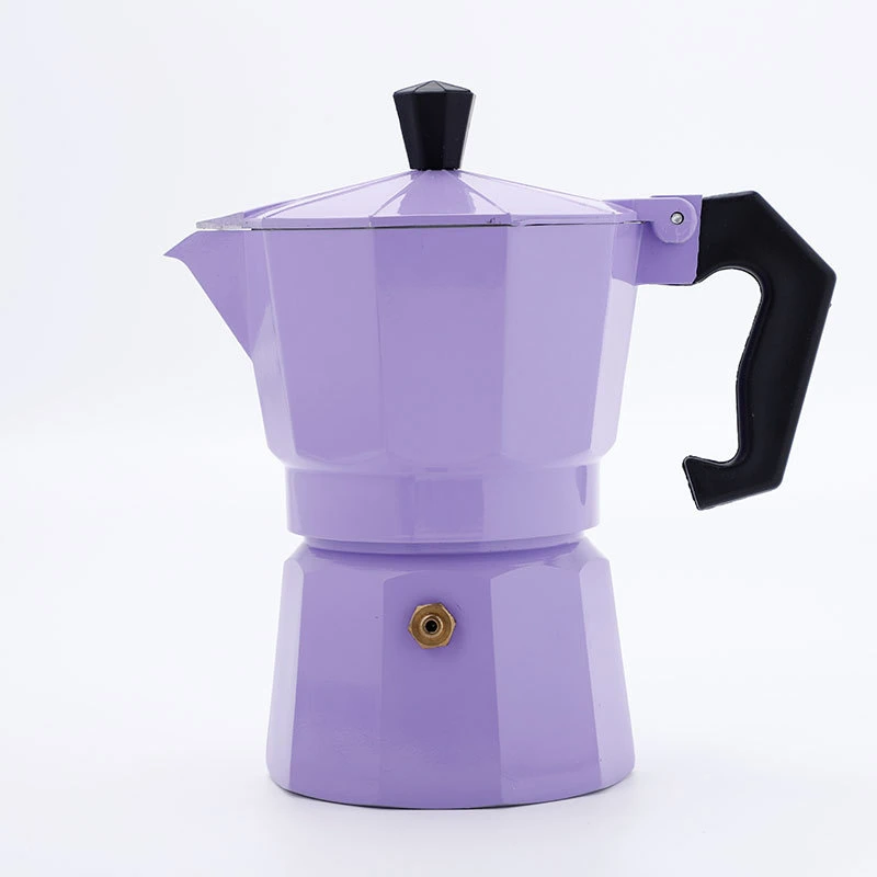 50ml-350ml Custom Logo Aluminum Moka Pot Espresso Coffee Maker Stovetop Percolator Mocha Maker