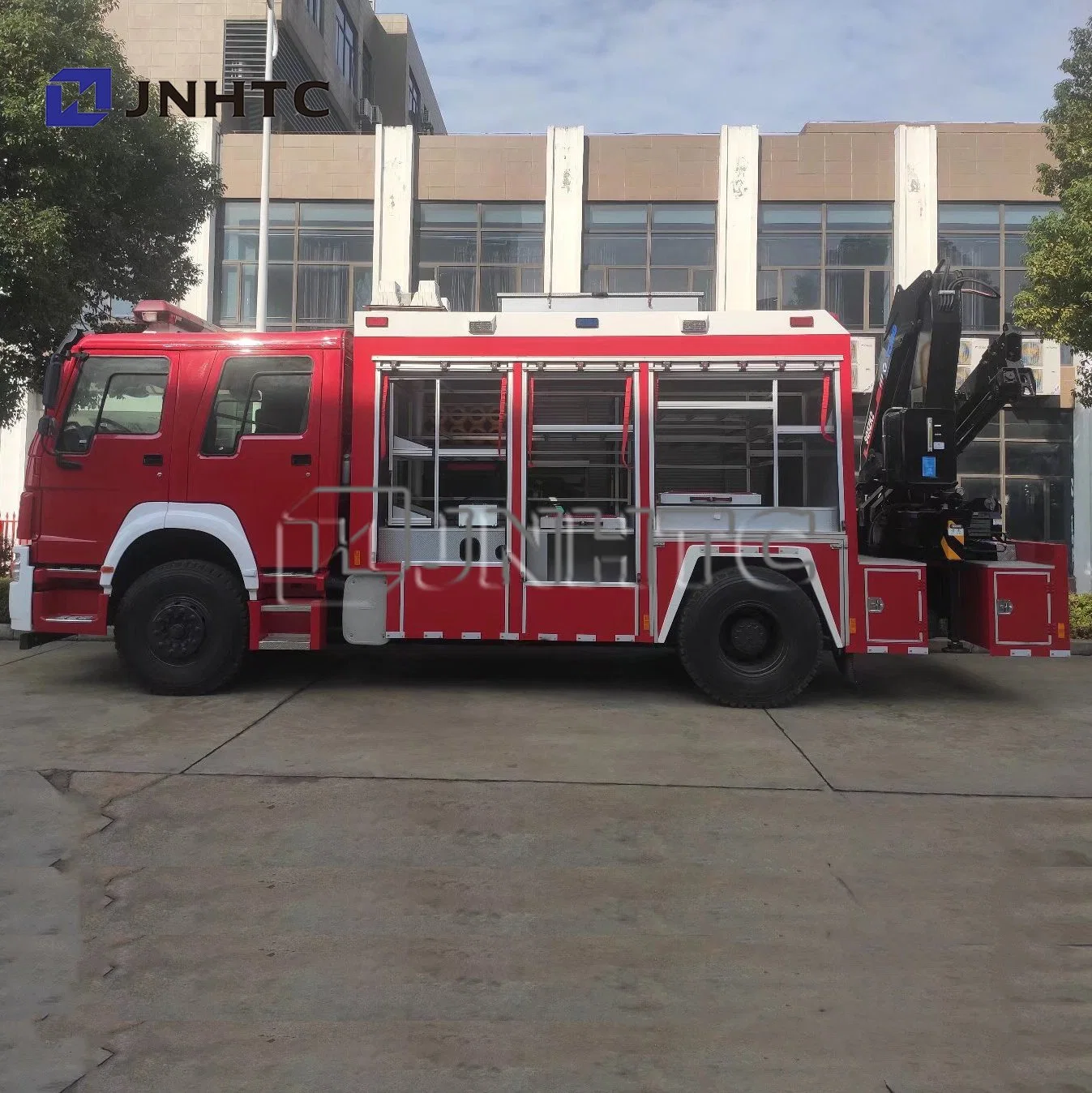 32m 6X4 Fire Truck Turntable Ladder with Famous Chassis Price