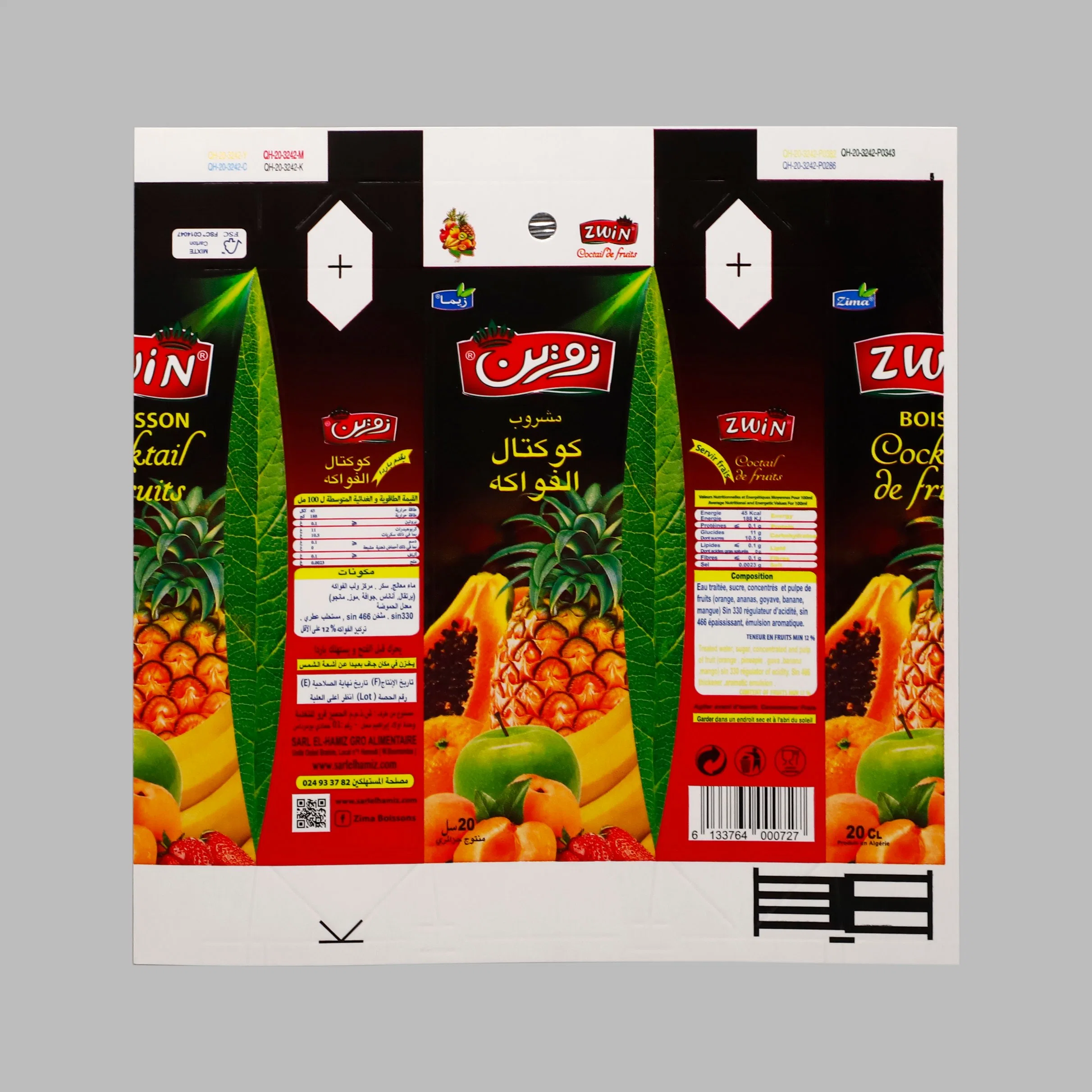 Carton Packaging for Milk, Juice, Liquor and Water