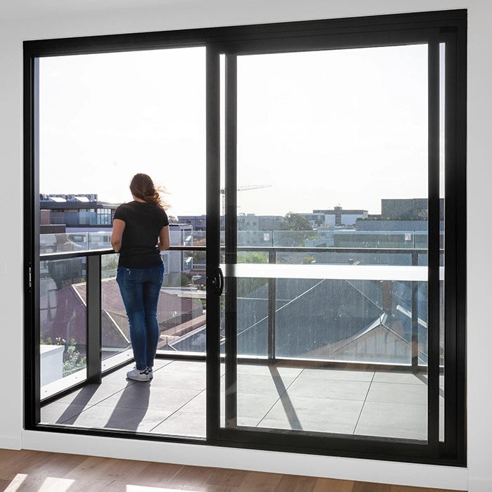 Building Solutions Aluminum Windproof Sliding Door