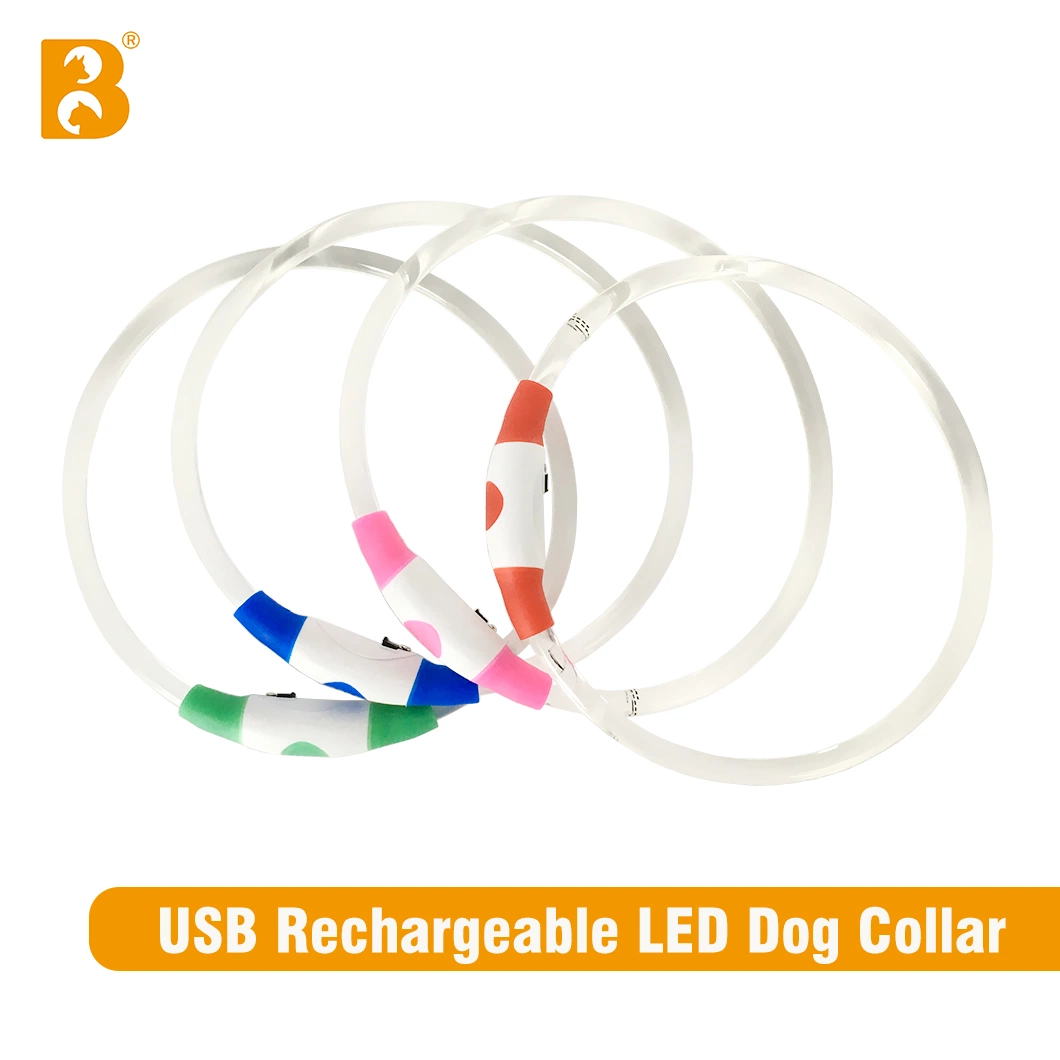 Batterie rechargeable USB Light up Collier pour chien collier LED