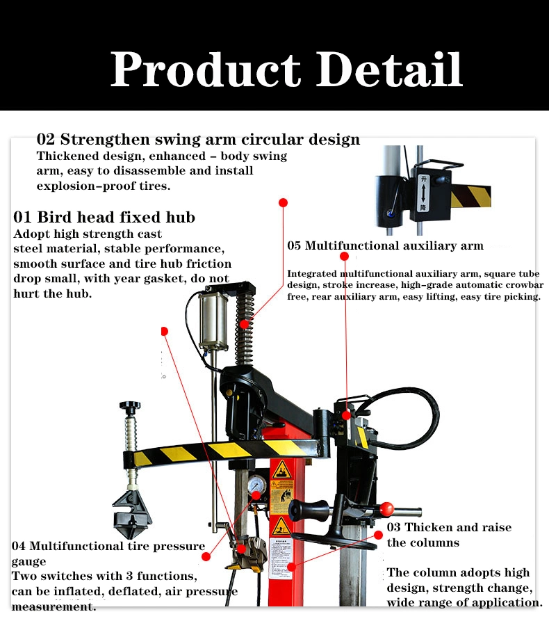 Fostar ODM CE Car Service Tire Removal Equipment Tyre Changing Machine Combo