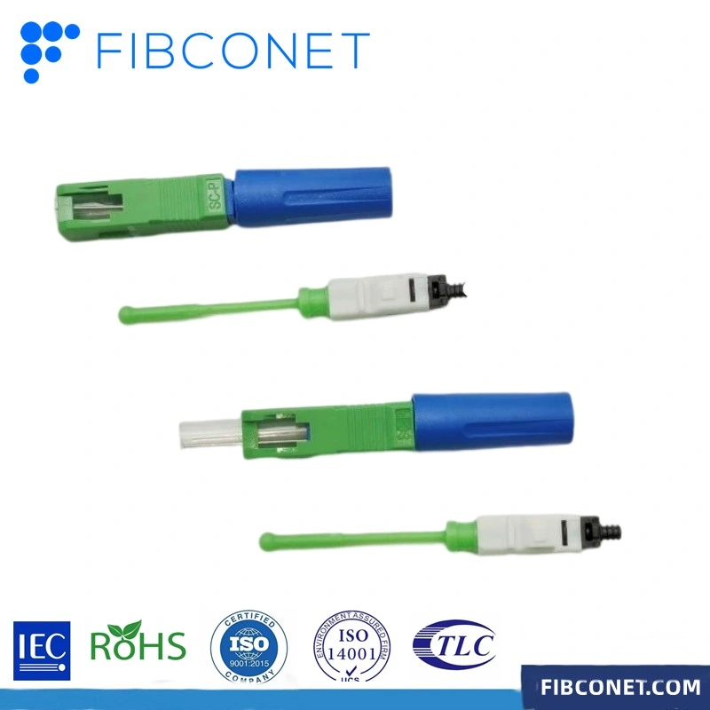 FTTH Fiber Optic Sc APC Hotmelt Type Optical Fast Connector