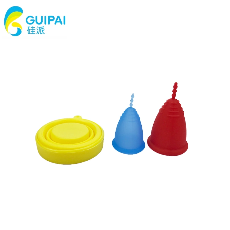 Reusable Folding Silicone Period Cup Menstrual Cup for Women Lady Girls