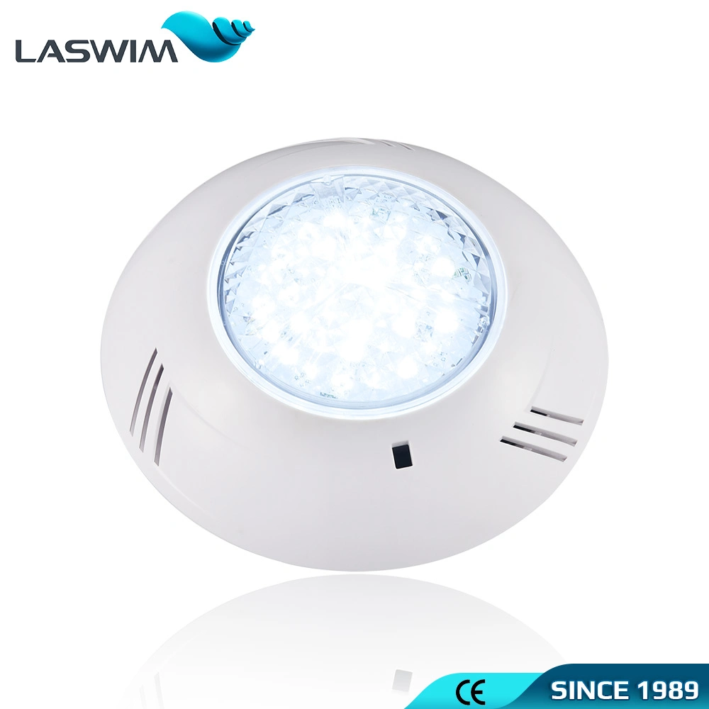 LED de piscina subaquática luz de plástico plana de 18 LEDs Cor RGB/Cor única