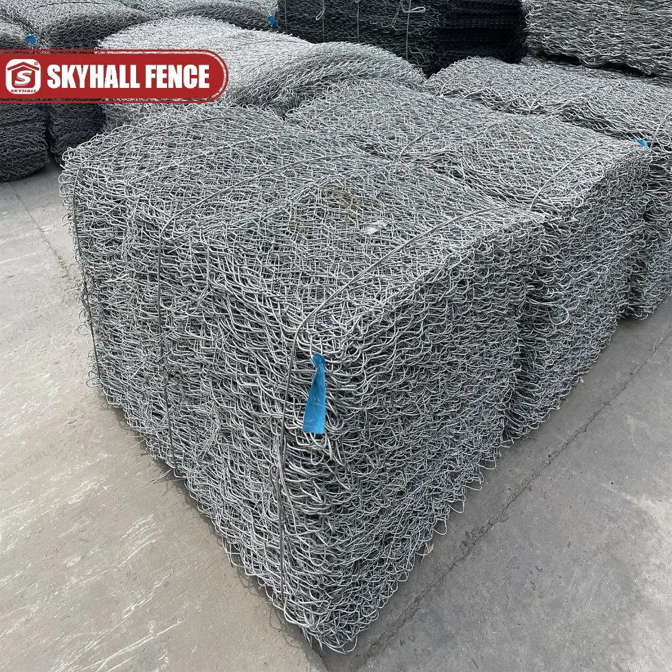 Flexible Galvanisierte Gabion Matratze Low Carbon Stahl Gabion Matte für Stabilisierungsprojekte