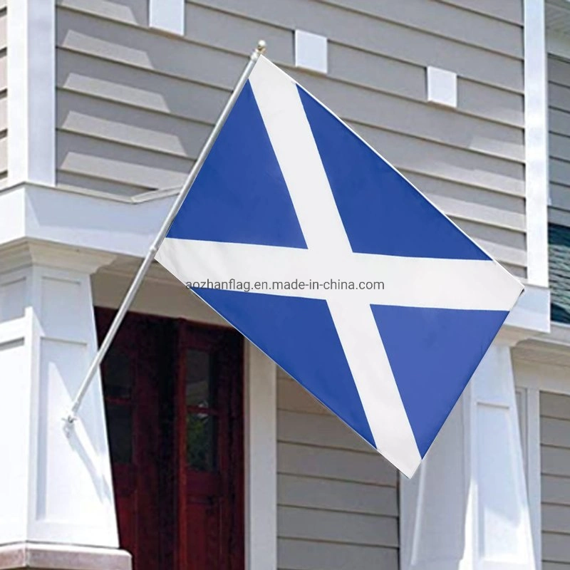 High Quality Printed Hanging Polyester Fabric Custom 3X5FT National Scotland Flag