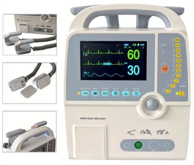 Portable Biphasic Automated External Defibrillator Monitor