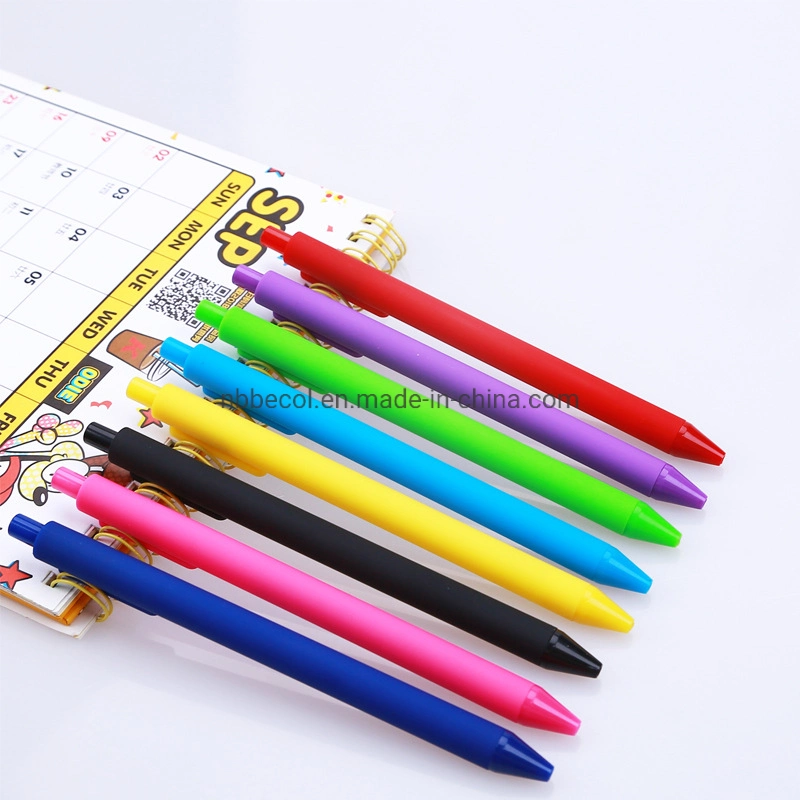 Advertising Candy Color Plastic Gel Ink Pen Customer Logo Ball Pen