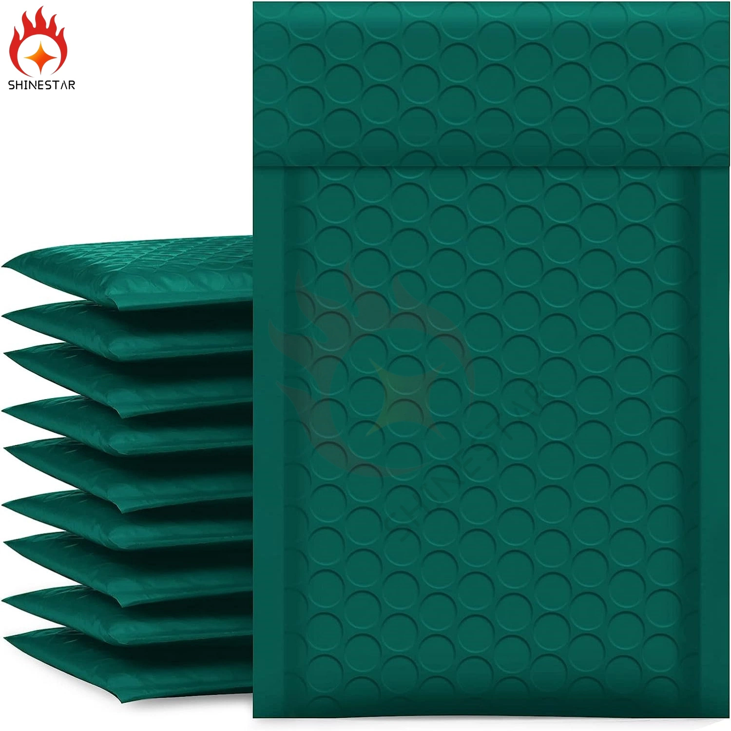 Opaque Green Plastic Padded Envelopes Small Business Mailing Packages Shipping Bag