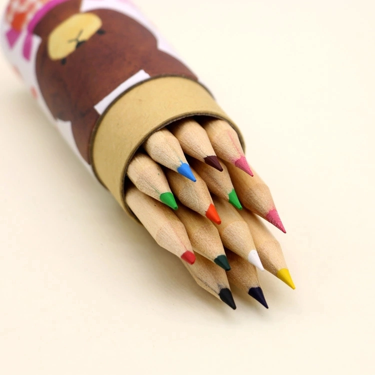 Log Color Water Soluble Core Multicolor Pencil Box Stationery