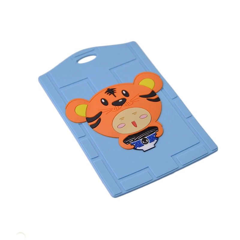 Factory Custom Made 3D Rubber Promotional Gift Manufacturer Customized Plastic Anime Cartoon Tiger Baggage Label Bespoke Soft PVC Animation Film Luggage Tag