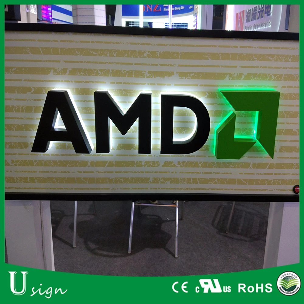 AMD Channel LED Backlit Letter Sign
