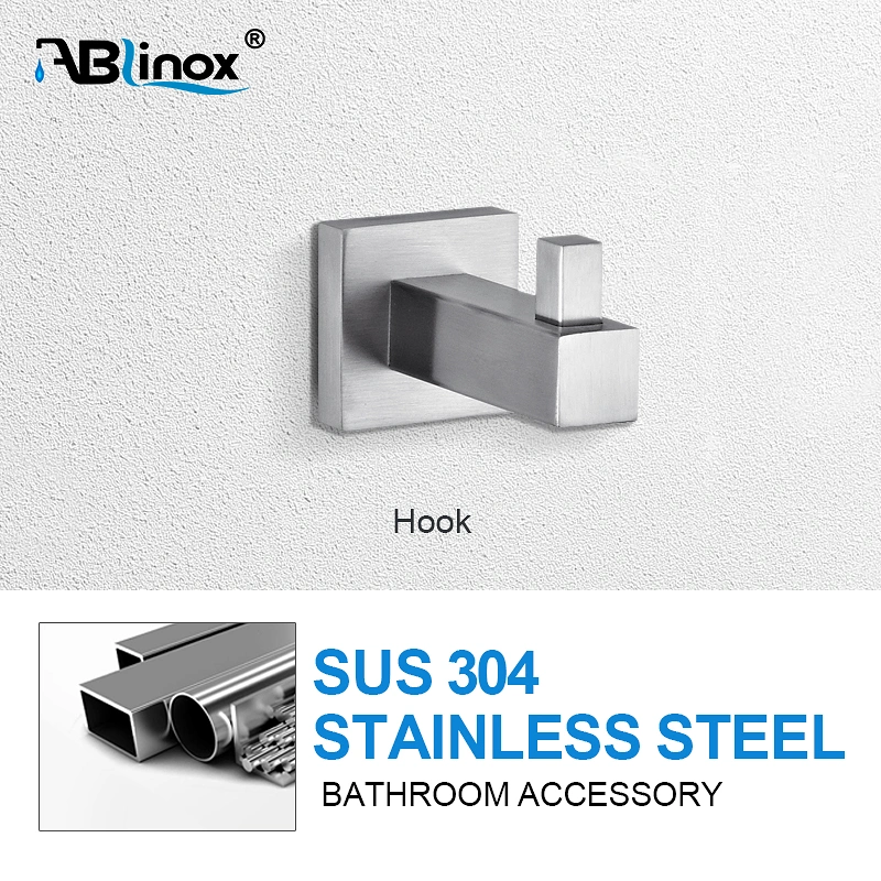 Ablinox Hot Stylish 304 Stainless Steel Brushed Bathroom Hardware Accessories Hook