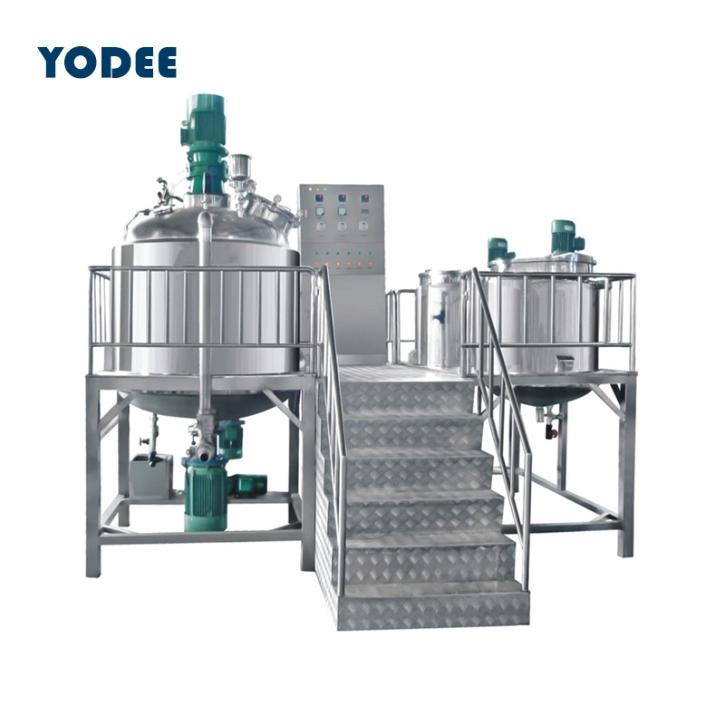 New Design 500L Vacuum Homogenizer Mixer Machine / Cosmetic Mixing Tank Vessel