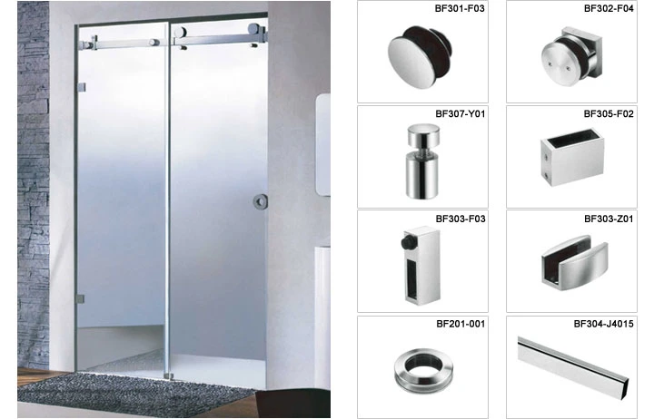 Factory Price Durable Frameless Shower Door Hardware