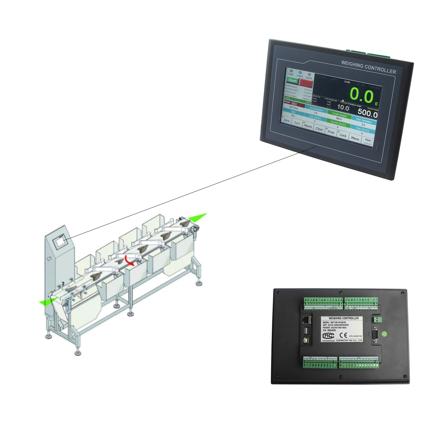 Supmeter Display LED Weighing Controller, LED Display Controller Luggage Weighing Scales