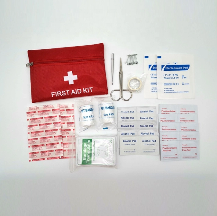 Ligero multifuncional 1680D rojo bolso de emergencia de Nylon Kit de primeros auxilios médicos