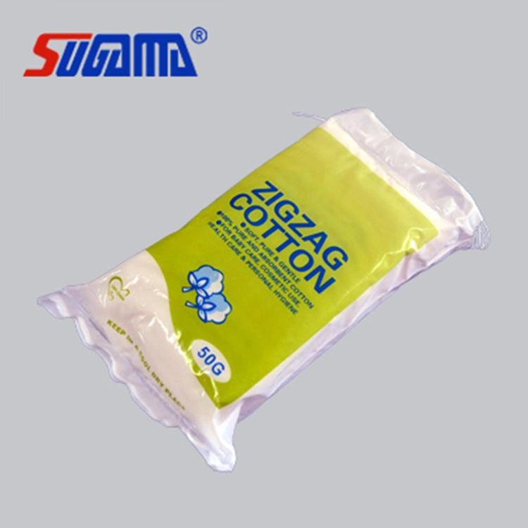 50g Zigzag Cotton Pad with High Quality CE FDA ISO Approved