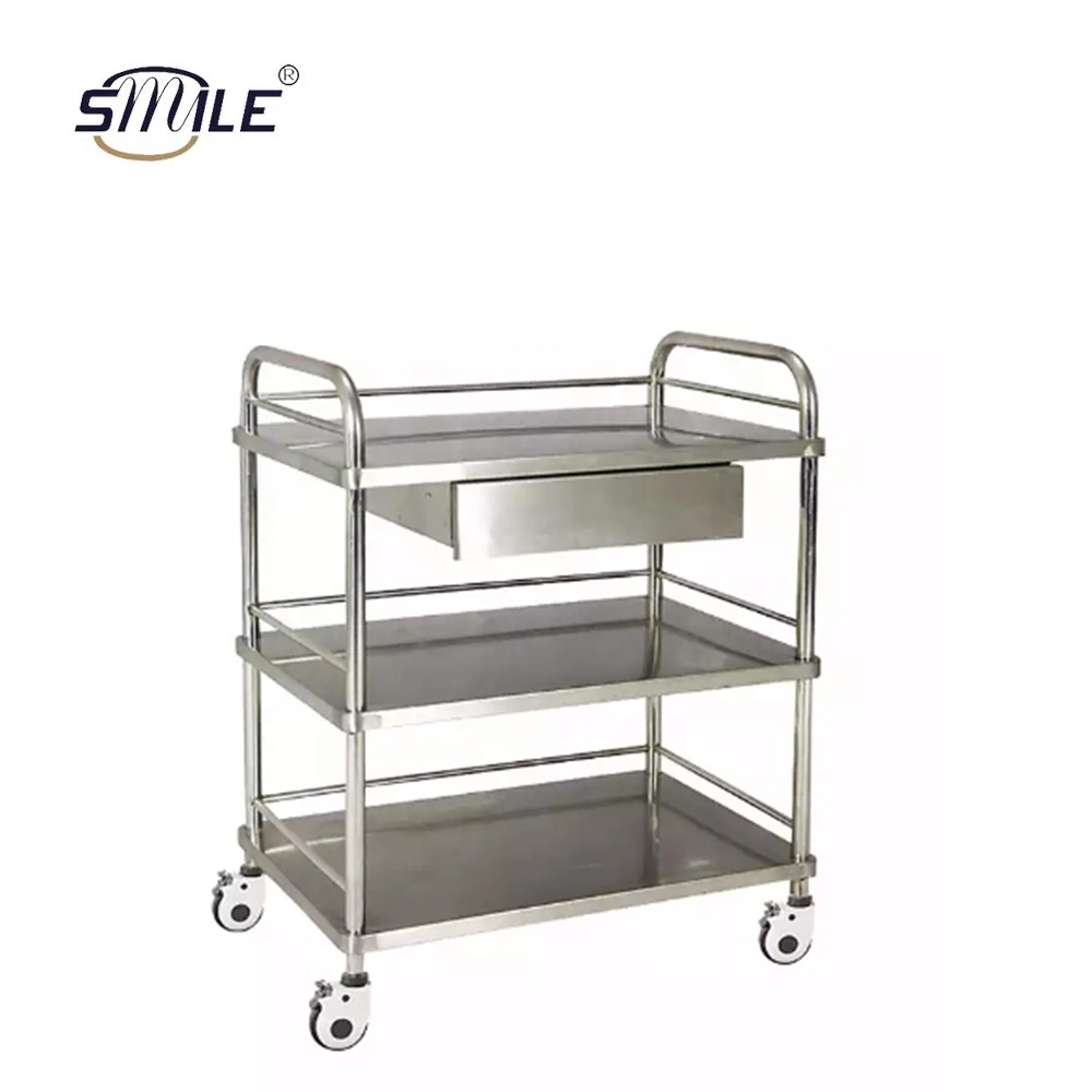 Smile Trolley Carts for Sale Custom Transport Trolley/Tea Cart for Kitchen/Hospital