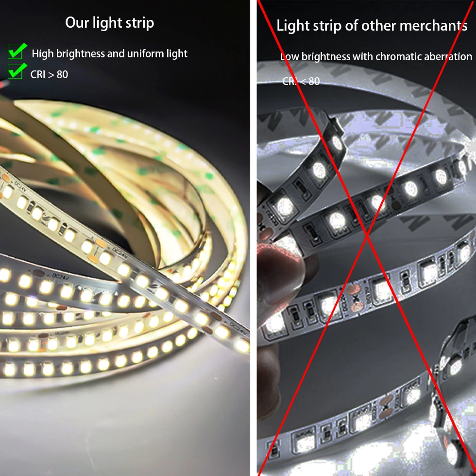 2023 New High quality/High cost performance  LED Strip Light 168LEDs/M 5m/Roll 2835 Chip 1900lm/M