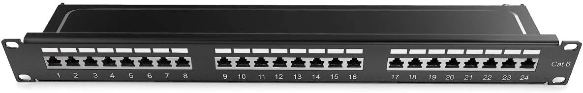 R&M 576cores High Density Flip Down 19 Inch Structure Patch Panel OEM 12 16 18 24 48 Competitive Price Rj11 D-Link Patch Panel From China