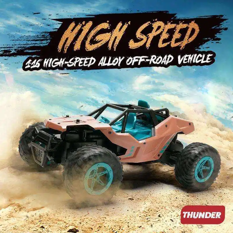 Remote Control 4WD off Road 20km/H 1: 16 Buggy Truck Toy Rock Crawler RC Car for Kids