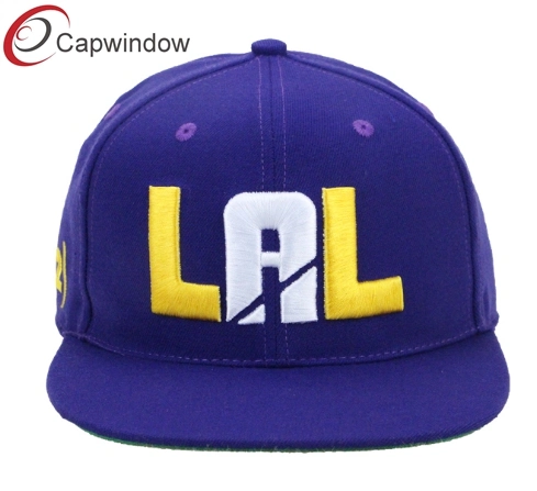 Custom Fashion Snapback Cap with Flat Embroidery