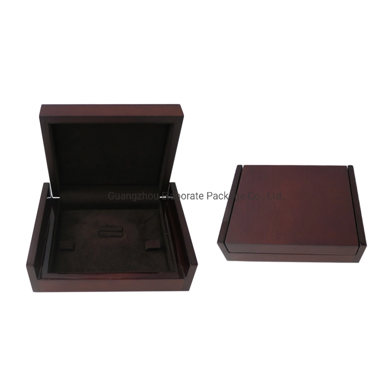 Wholesale/Supplier Customization Hot Sale Brown Solid Gloss Wood Jewelry Packing Storage Gift Box