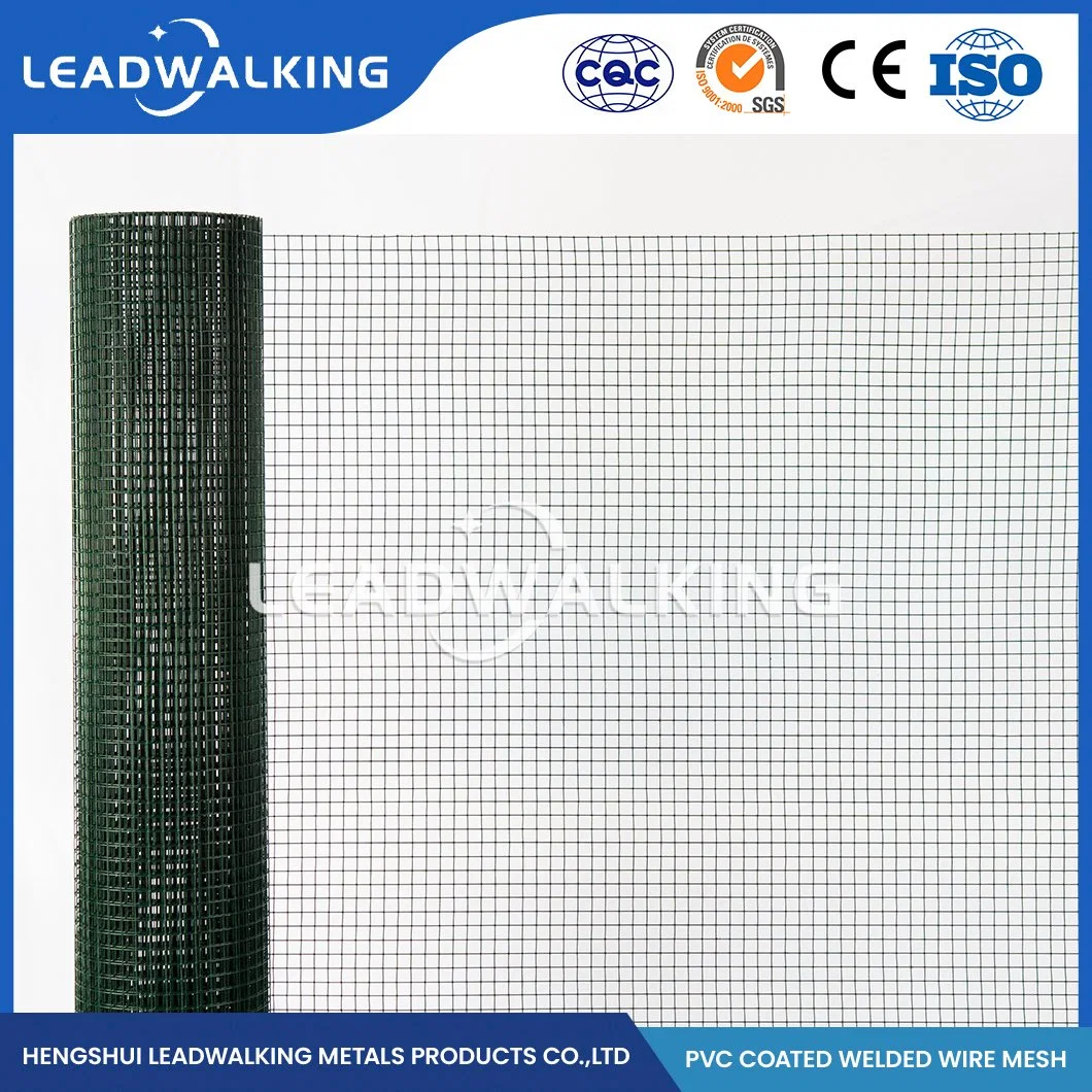 Leadwalking Geschweißte Drahtgitternetzplatten Fabrik Hochwertige Verzinkte Geschweißte Draht Netzing China 25.0X25.0mm Kunststoff PVC-beschichtet geschweißte Drahtgitter