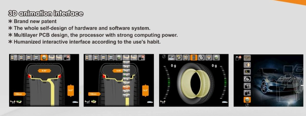 Software 3D Wheel Balancer Wheel Balancing Machine S-799