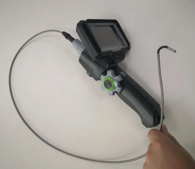 Inspección Videoscope portátil Cámara con lente de cámara de 3.9mm, 1,5 metros de longitud de cable de trabajo, la punta de dos vías articulaciones.