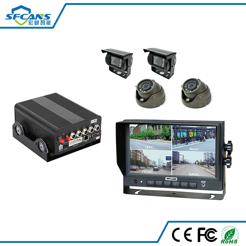 Taxi SD Card Mobile DVR H 264 Digital Video Recorder with Night Vision Camera