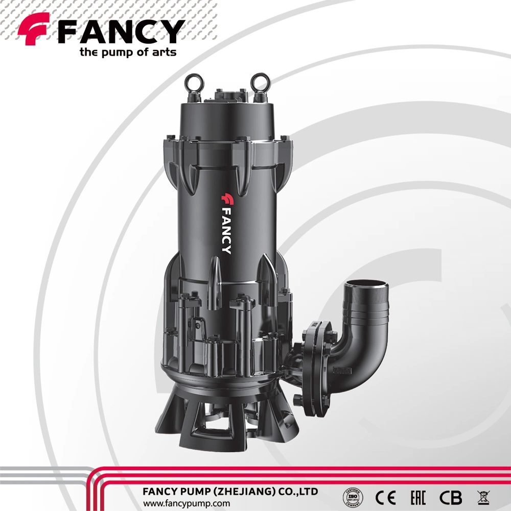 Bomba de agua de aguas residuales sumergible de hierro fundido serie WQ 11-45kW Potencia