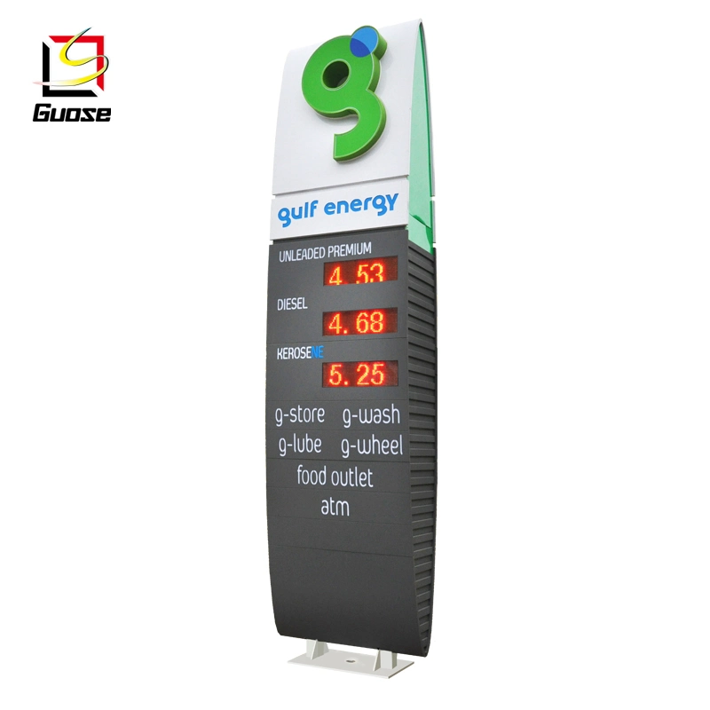 La estación de gas Precio LED SIGN Signo Precio LED pantalla de la estación de Gas gasolina moderno diseño de la estación de gasolina