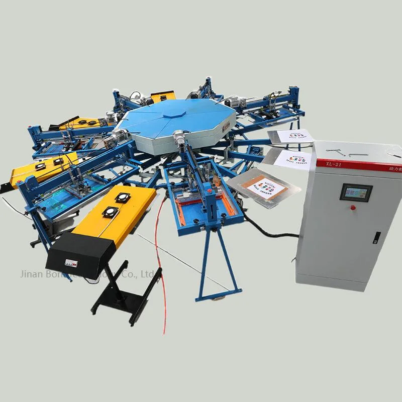 Kr6/14A Multi Colors Automatic Carousel Rotary Silk Screen Shirts Printing Machine for T Shirt/Garments/Textilesspecial Offers