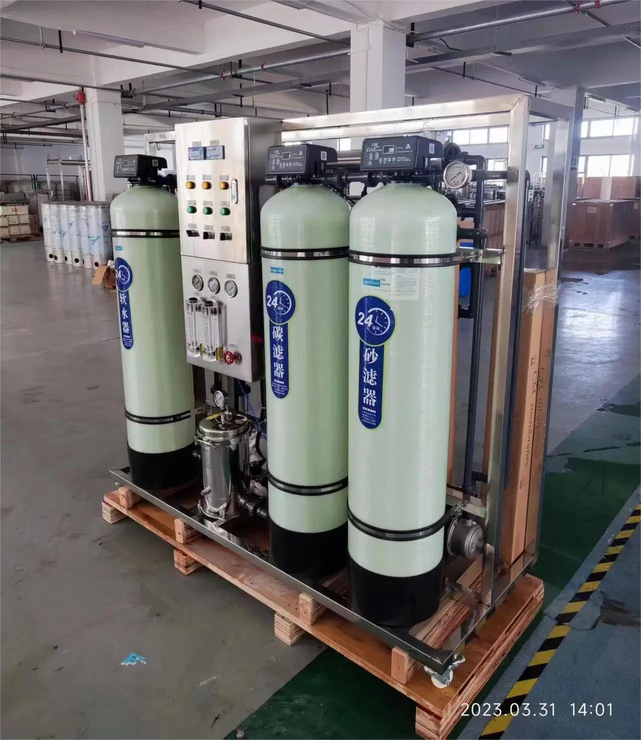 0.5 Tons of Simple New RO System Pure Water Equipment