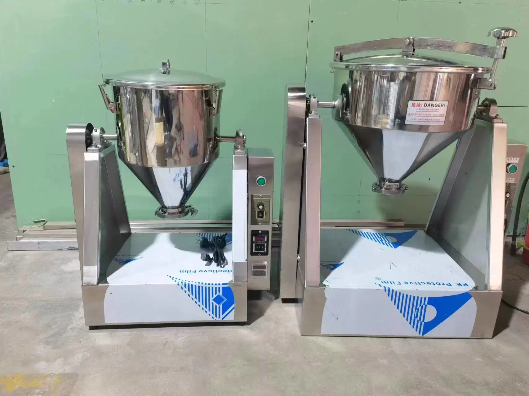 Máquina de mistura de pó para laboratório em aço inoxidável Máquina de mistura de produtos químicos para alimentos