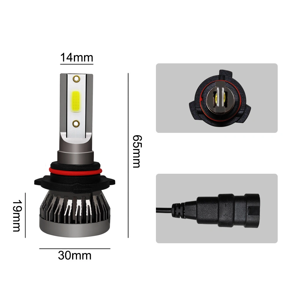 2pcs faros de coche Mini lámpara H7 Bombillas LED LED H1 H8 H11 Kit de faros 9005 HB3 9006 HB4 6000K LUZ ANTINIEBLA Lámpara LED de 12V 36W 8000LM