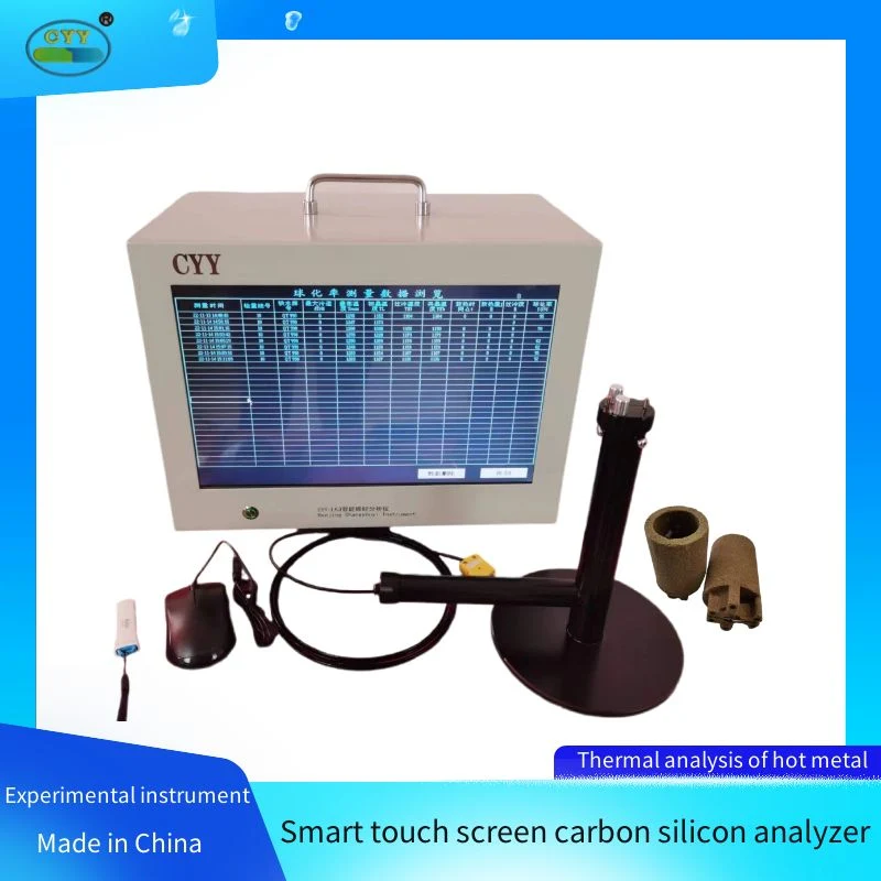 L'analyseur de silicium carbone à écran tactile intelligent est utilisé pour la détection de C%Andsi% dans le métal chaud à l'avant du four et le calcul