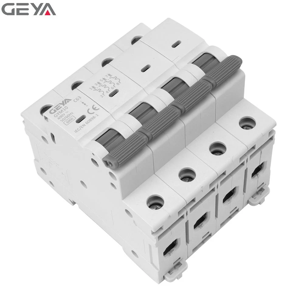 Geya Gym10 2p 6-25A 230V 400V AC DC MCB 1p 2P 3p 4p Schalter Miniatur-Leistungsschalter Mini-Leistungsschalter