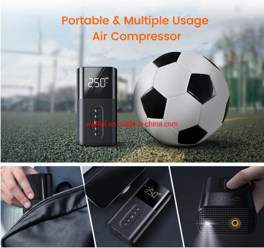 Compresseur d'air portable à usage multiple pompe à air max 150 psi pour Voiture ball moto vélo