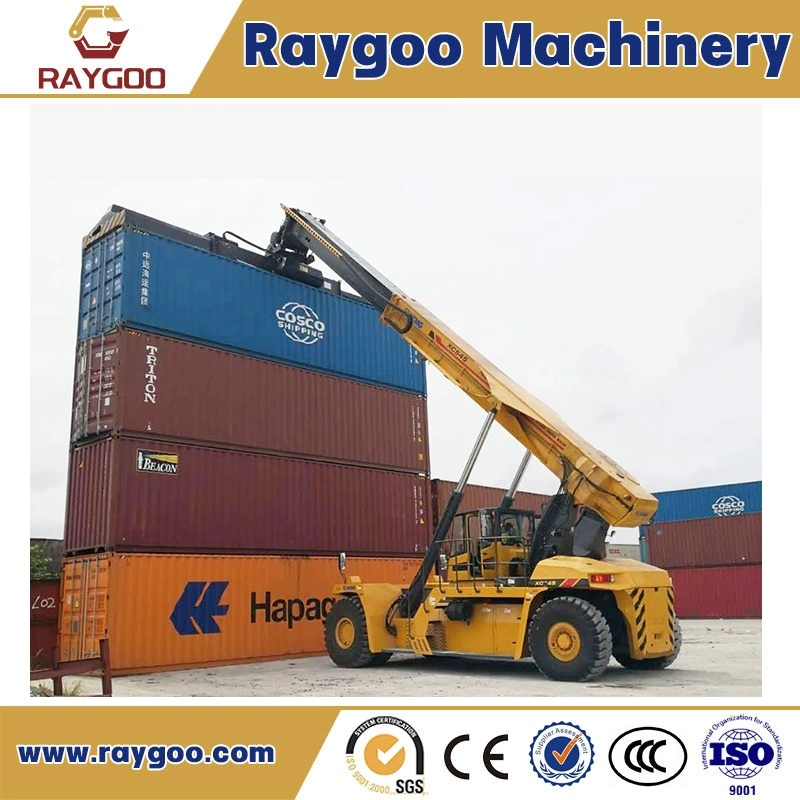 Chinese Raygoo 45 Ton Container Reach Stacker 15m Electric Reach Stacker for Sale (20GP&40HQ containers)