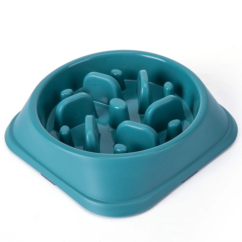 Tc3036 Portable Plastic Slow Feeder Do Pet Eating Feed Bowl Food Pan