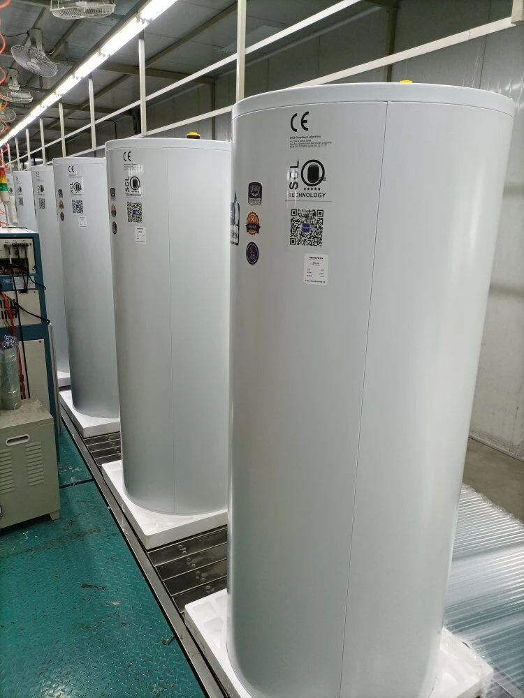 OEM 150L-500L - água quente de bobina única com pressão de aço de esmalte Multi-Energia Depósito de água de armazenamento